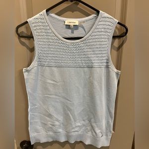 Baby blue sweater material top